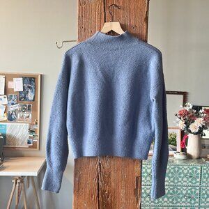 Blue mock neck sweater, Size XS.